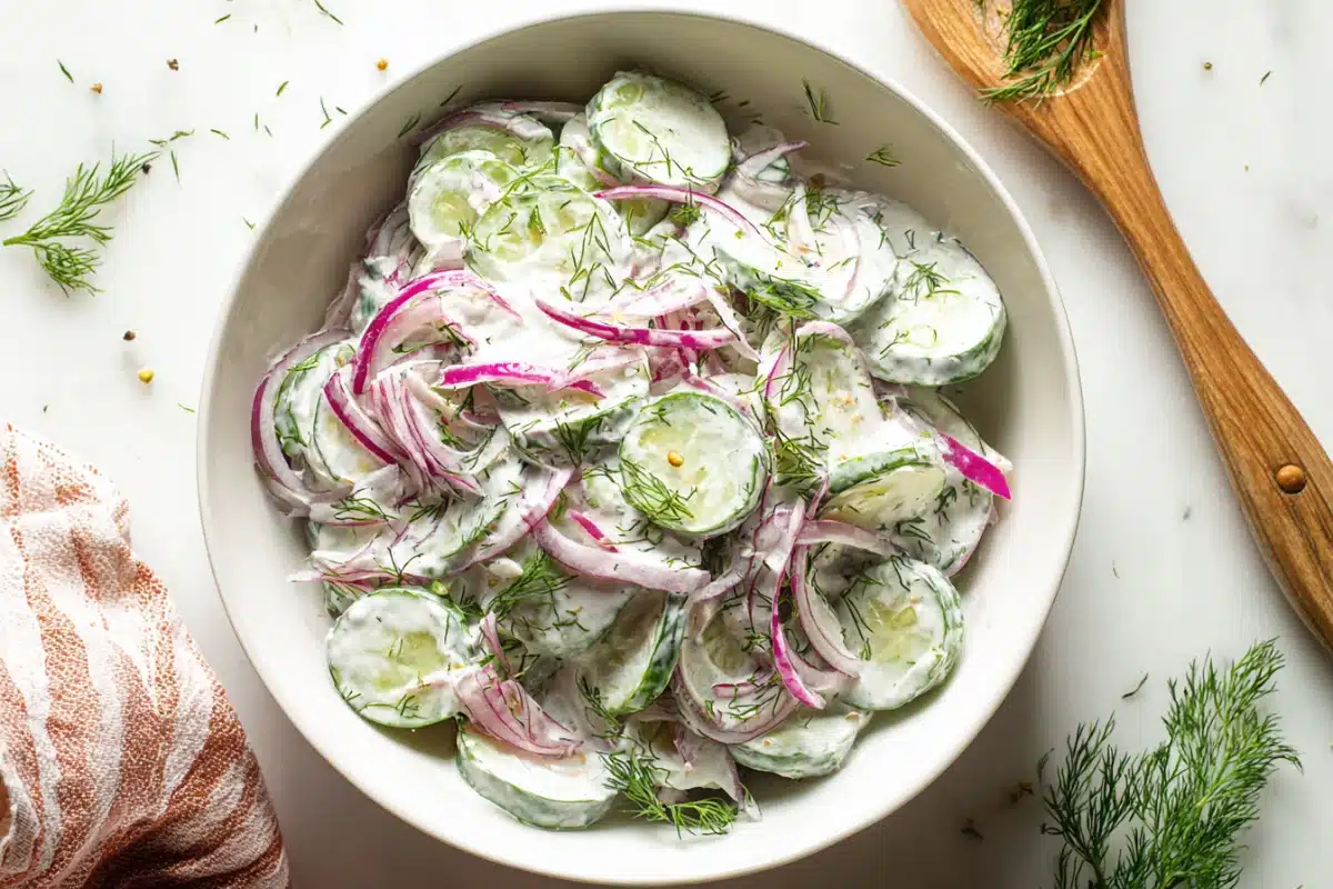 Greek Yogurt Cucumber Salad