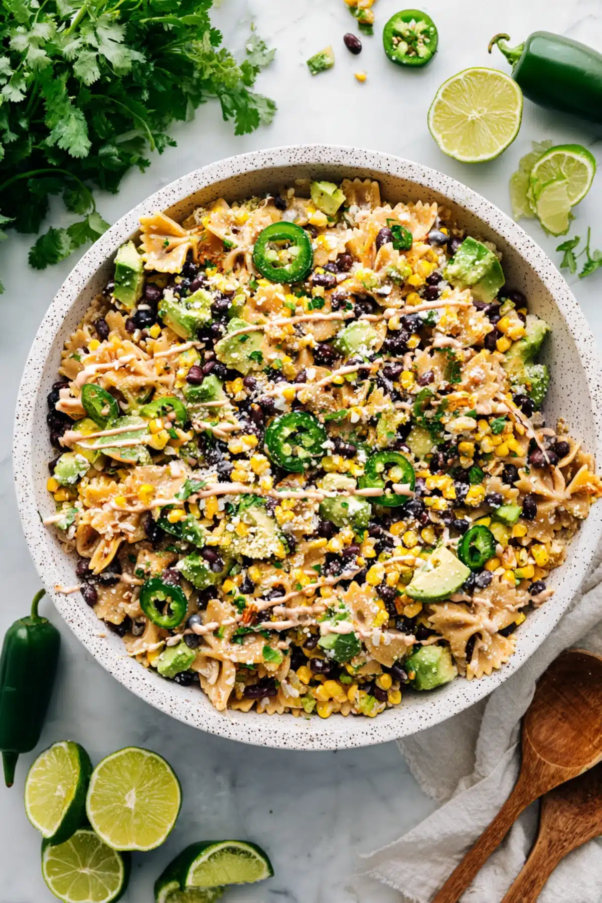 mexican street corn pasta salad