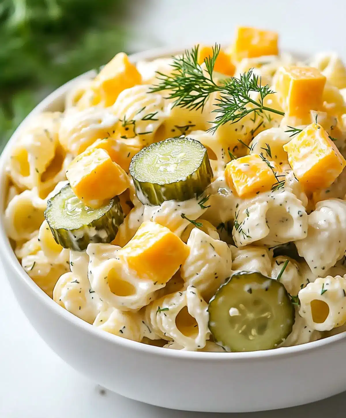 dill pickle pasta salad
