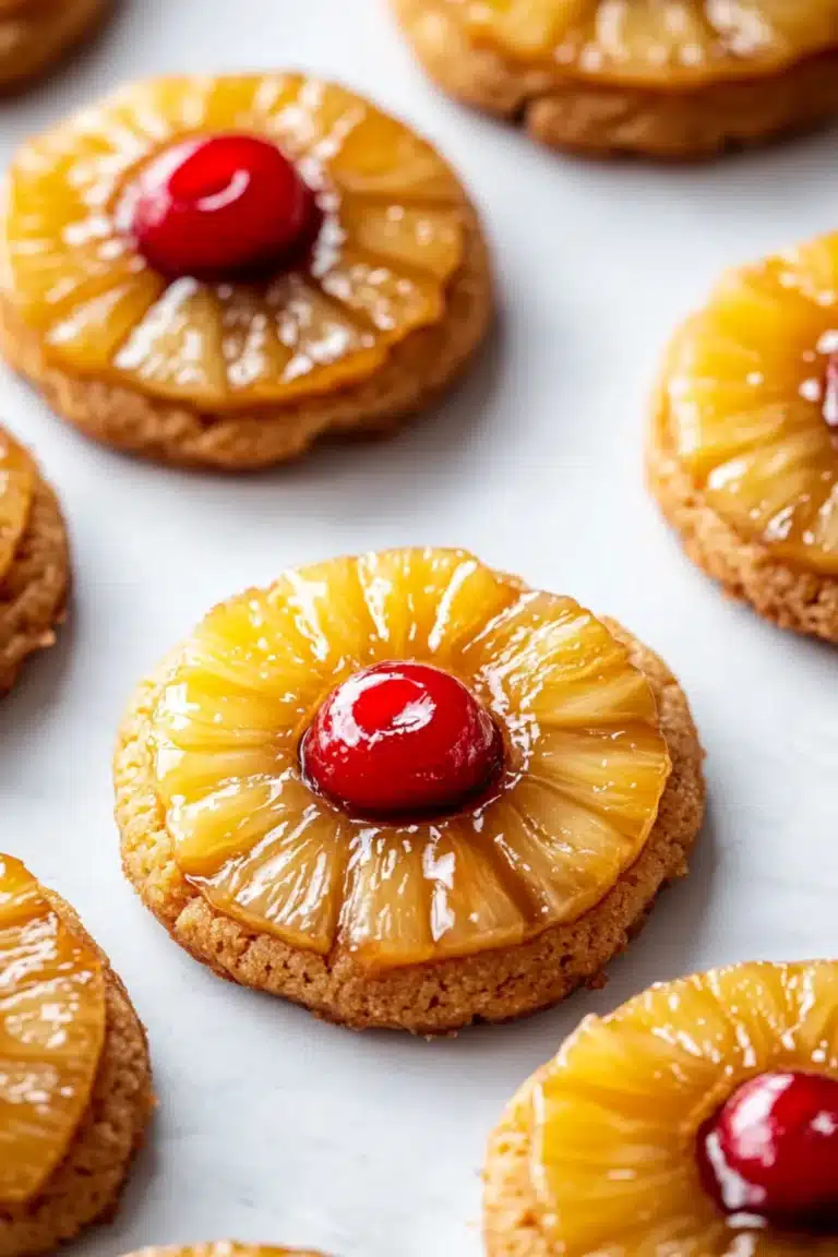Pineapple Upside-Down Cookies