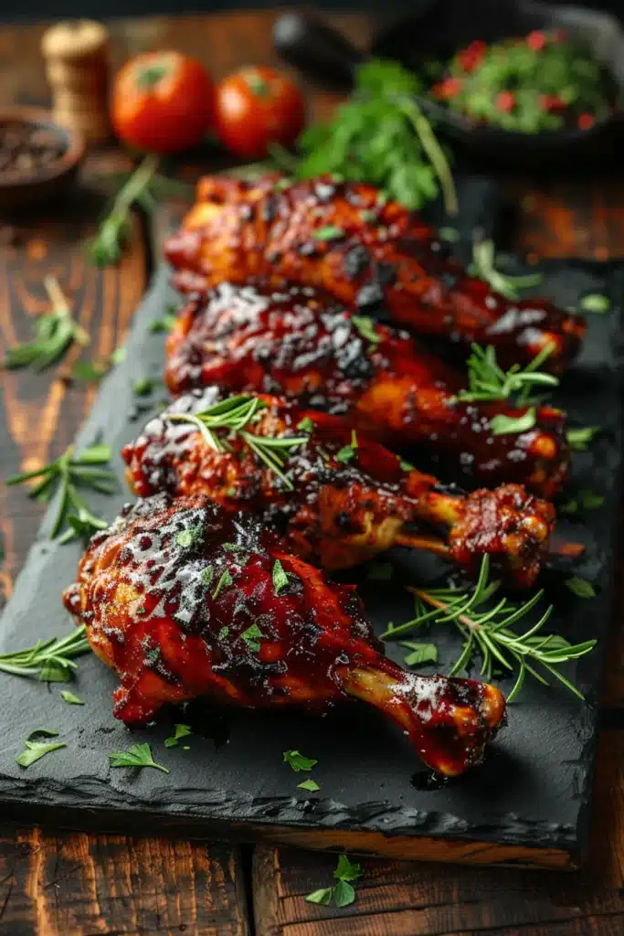 smoked chicken legs