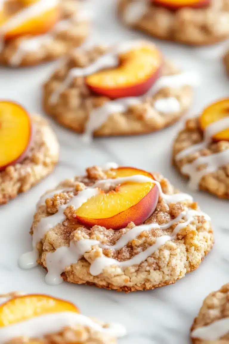 Tasty Peach Cobbler Cookies