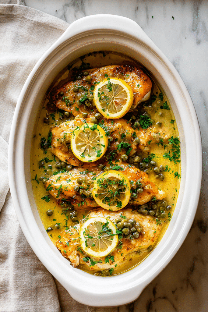 Crockpot Chicken Piccata