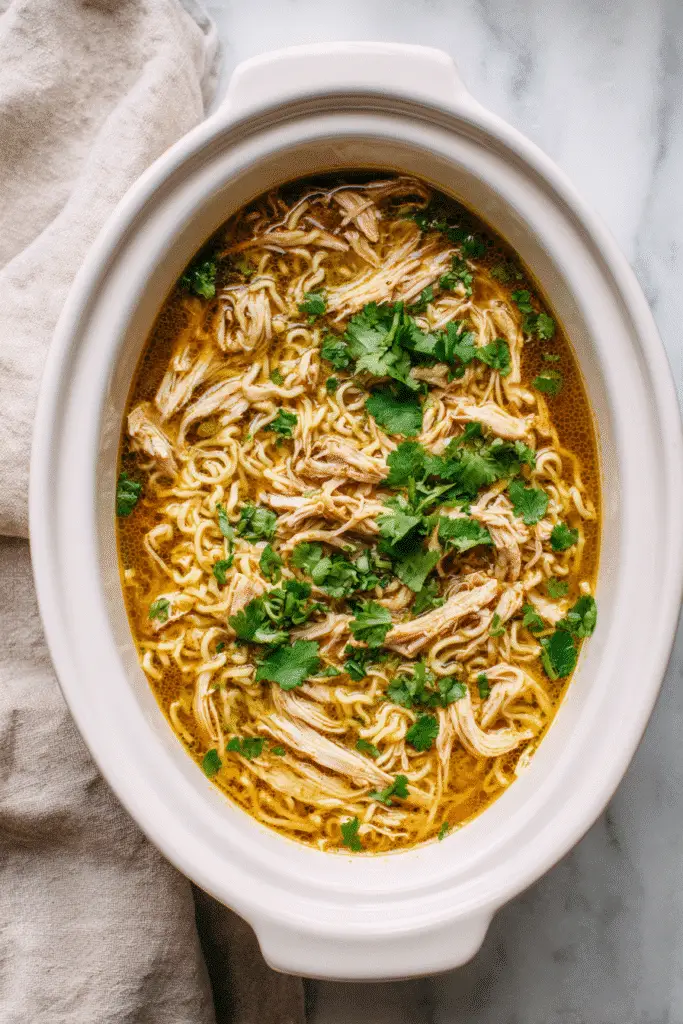 Crockpot Chicken Ramen