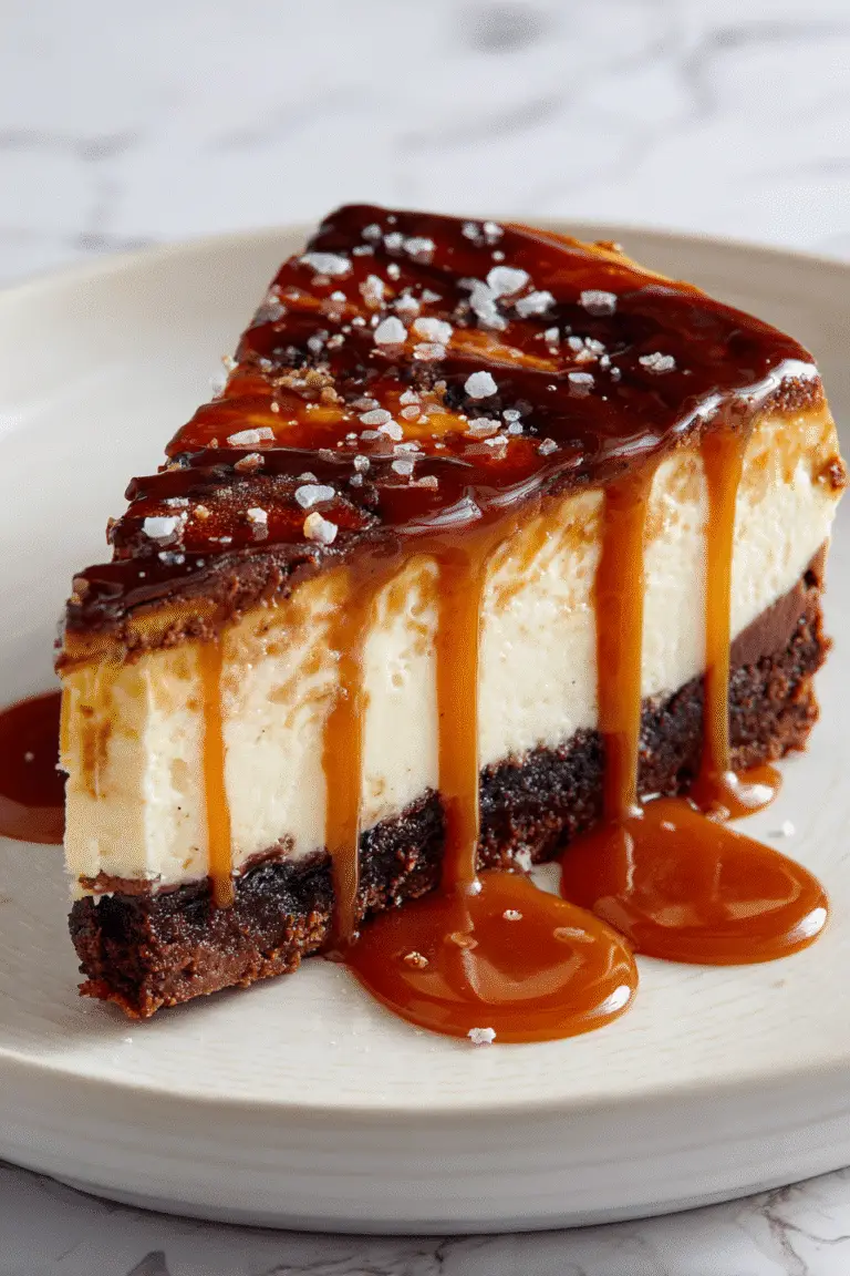 Caramel Brownie Cheesecake