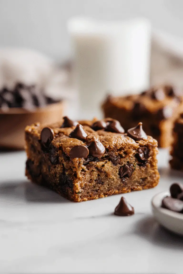 Chocolate Chip Zucchini Bars