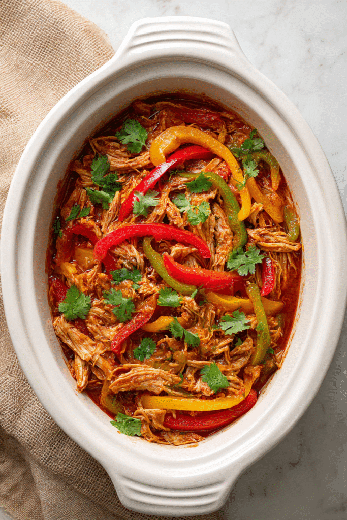 Crockpot Chicken Fajitas
