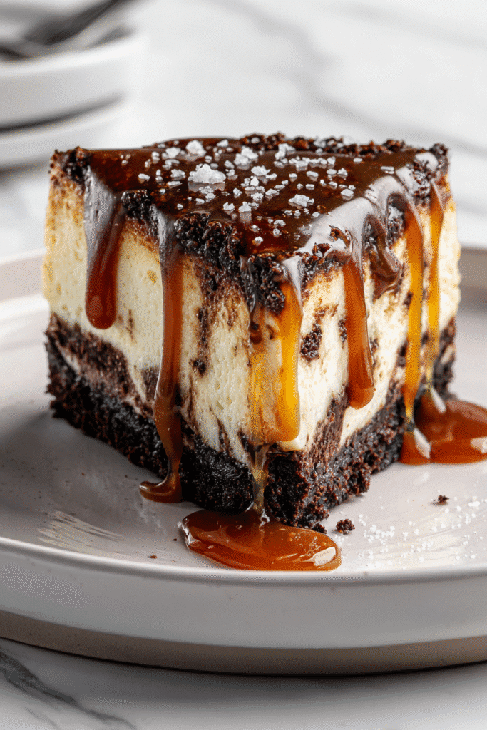 Caramel Brownie Cheesecake