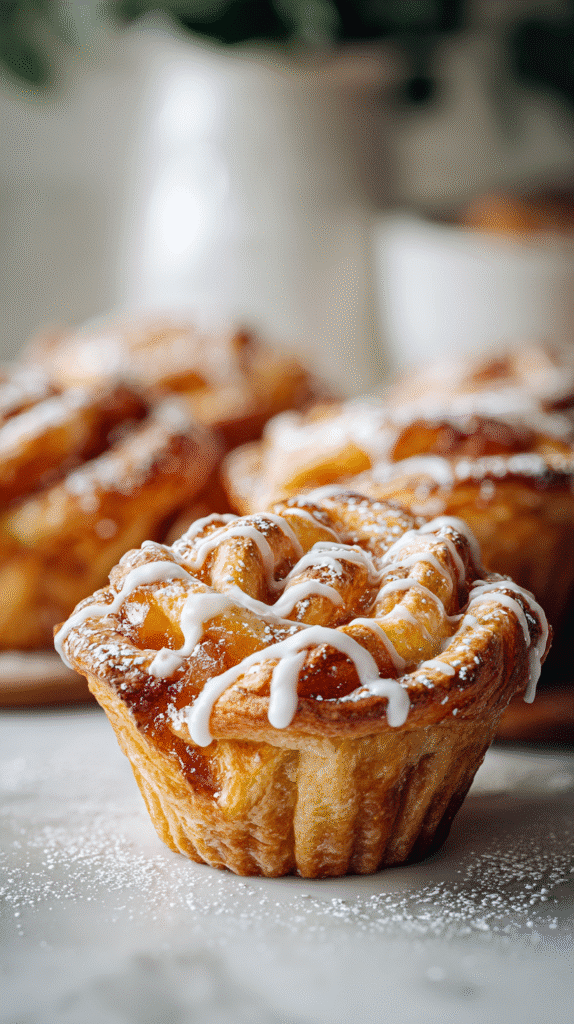 Peach Pie Cruffins