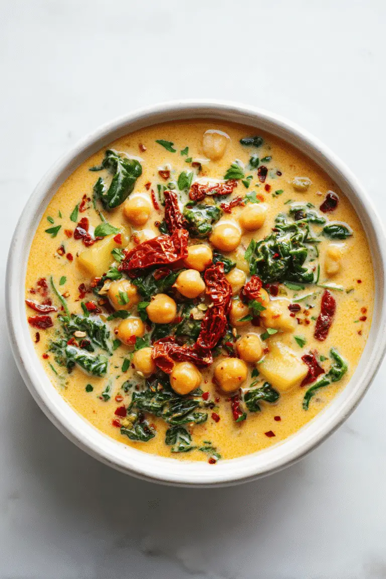 Creamy Tuscan Chickpea Soup