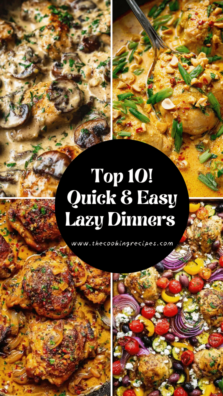 10 Lazy Dinner Recipes for Stress-Free Nights