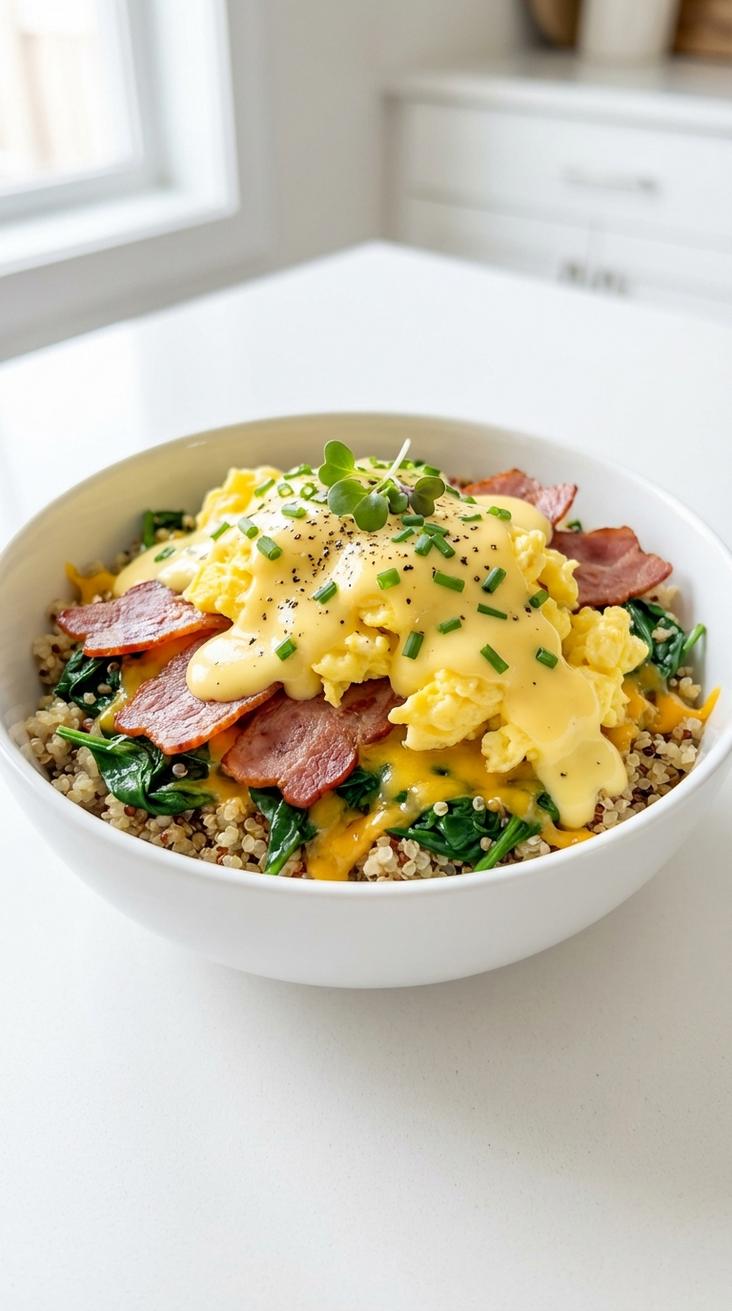 High protein breakfast meal prep egg bowls